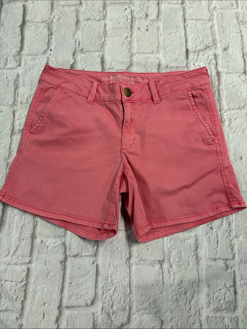 American Eagle Outfitters Coral Pink Women's Chino Shorts